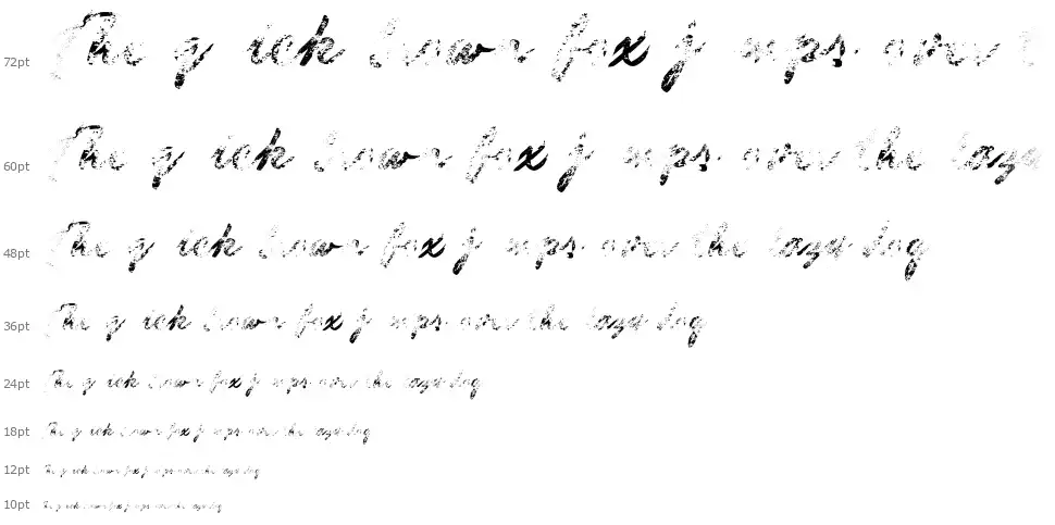 Guld Script Colorfont waterfall