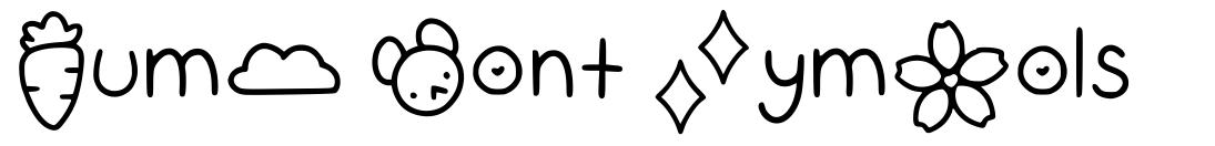 Gumi Font Symbols шрифт