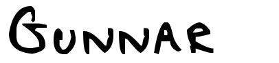 Gunnar шрифт