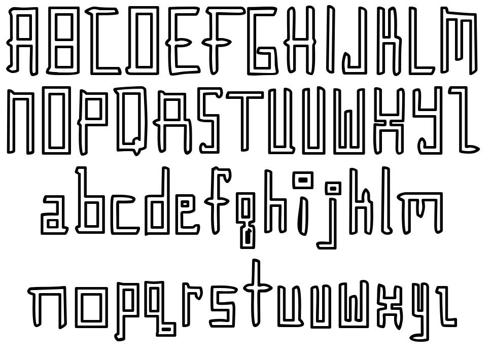 Gunther font specimens