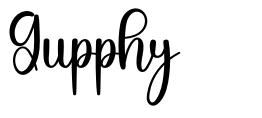 Gupphy шрифт