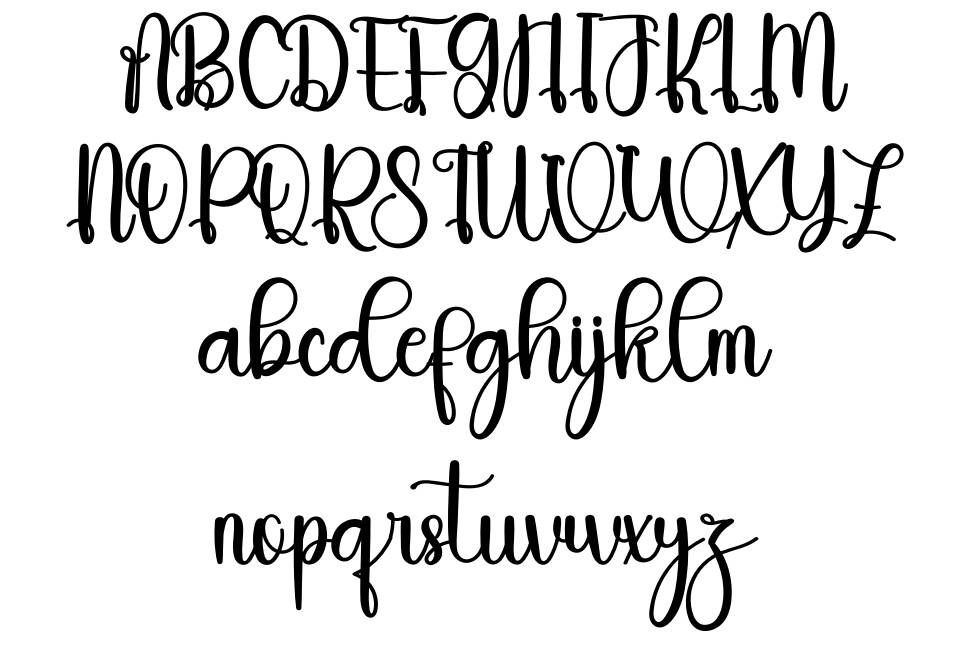 Gupphy font Örnekler