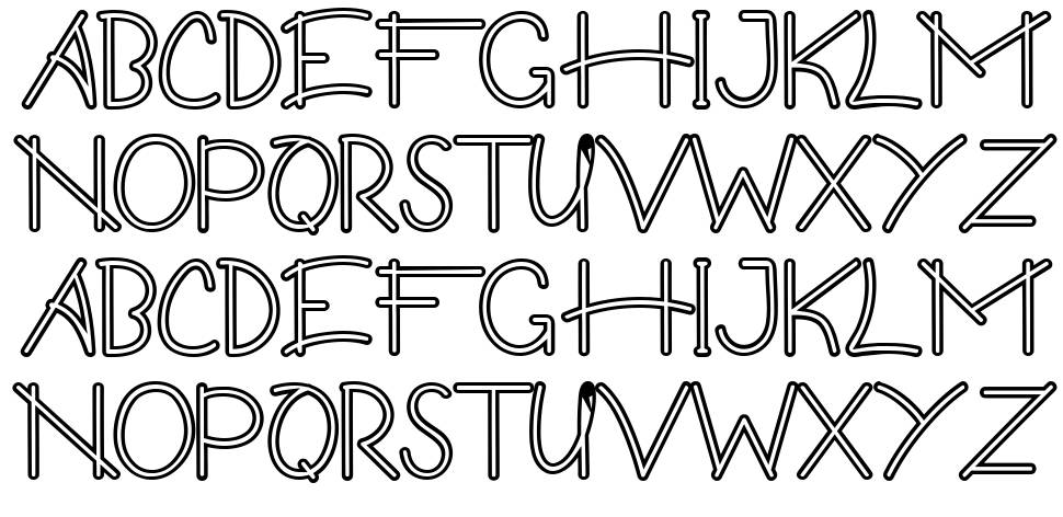 Guritno font specimens