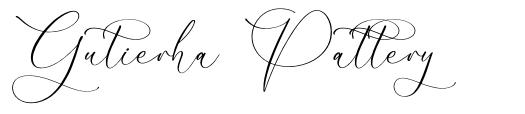 Gutierha Pattery шрифт