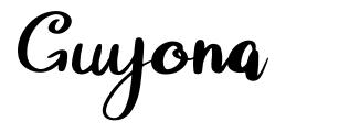 Guyona schriftart