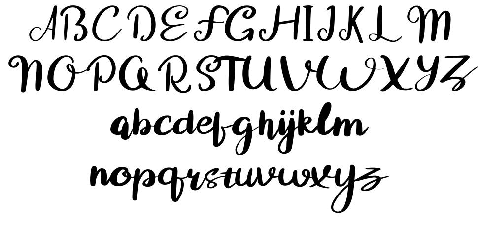 Guyona font Örnekler