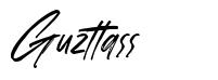 Guzttass шрифт