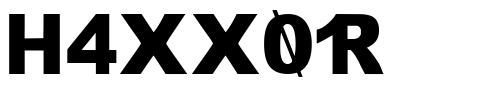 H4XX0R font