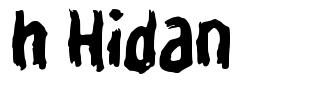 h Hidan шрифт