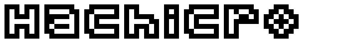 Hachicro шрифт