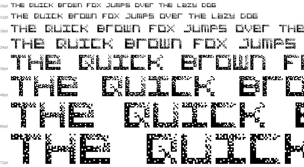 Hacked CRT font Şelale