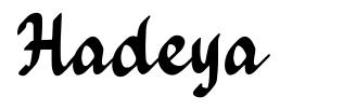 Hadeya font