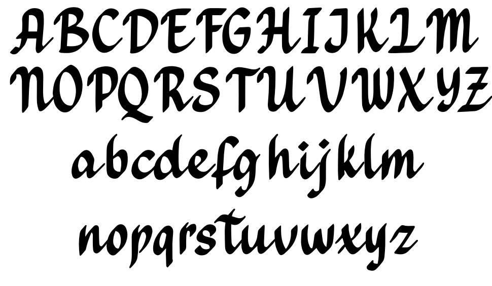 Hadeya font specimens