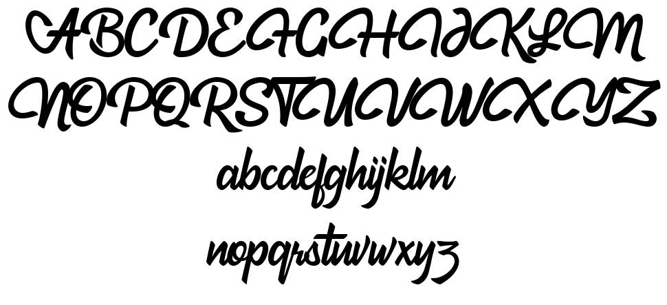 Hadfield font Örnekler