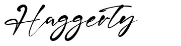 Haggerty font