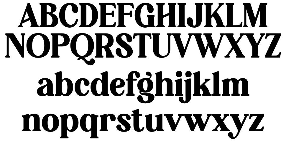 Hagona font specimens