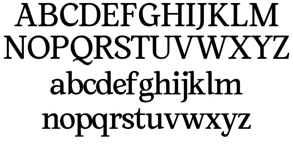 Hague font specimens