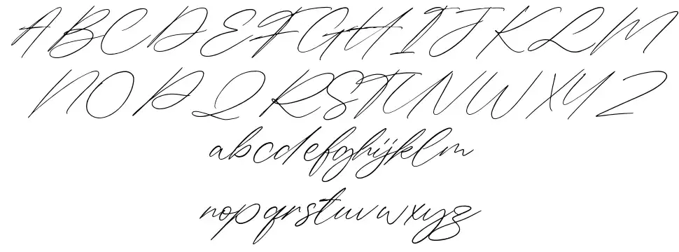 Haigrast Script fuente Especímenes