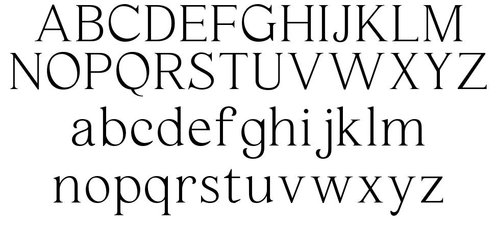 Haigrast Serif písmo Exempláře