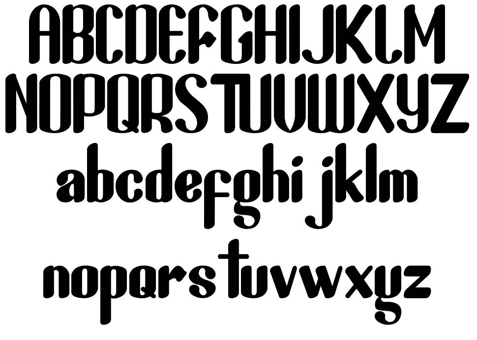Haildany font specimens