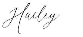 Hailey font