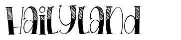 Hailyland шрифт