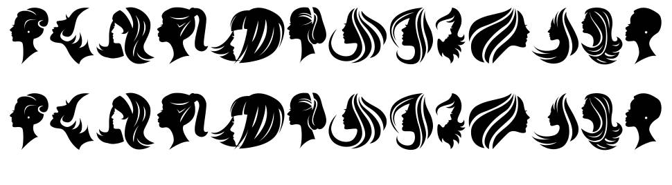 Haircut font Specimens