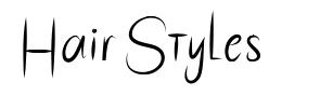 HairStyles font