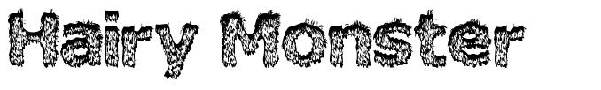 Hairy Monster font