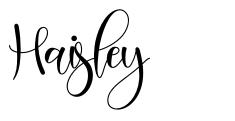 Haisley schriftart