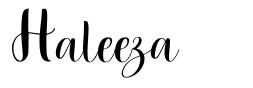 Haleeza шрифт