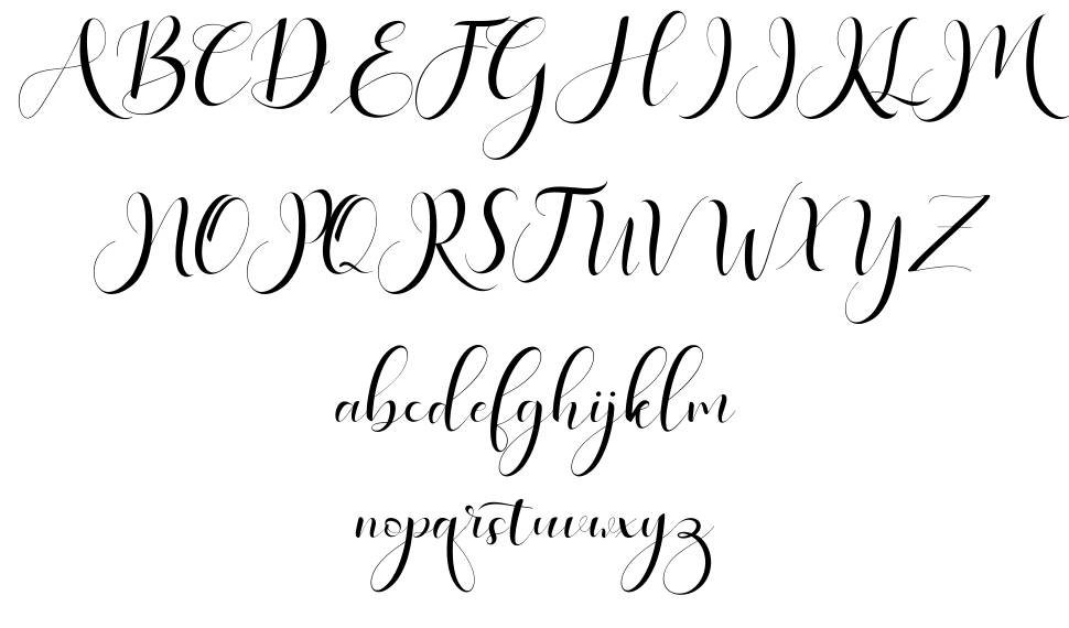 Haleigh Script フォント 標本