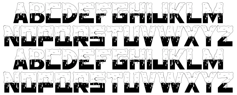 Half Melted schriftart