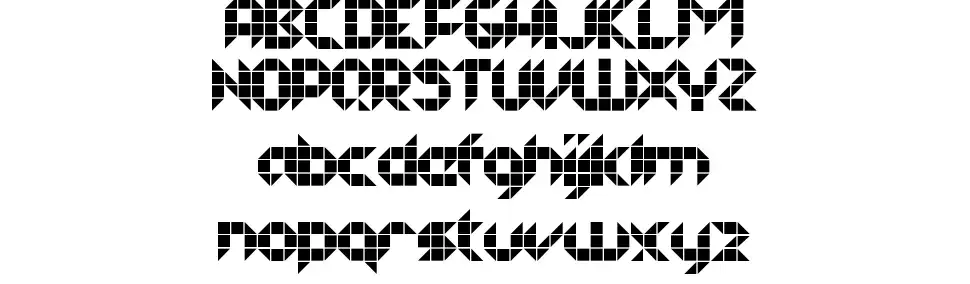 Half Project Logofont specimens