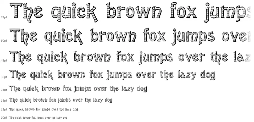 Halftone 1889font waterfall