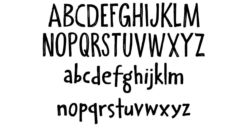 Halfway There font specimens