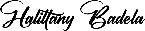 Halittany Badela font