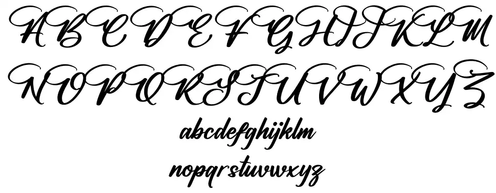 Halittany Badela schriftart