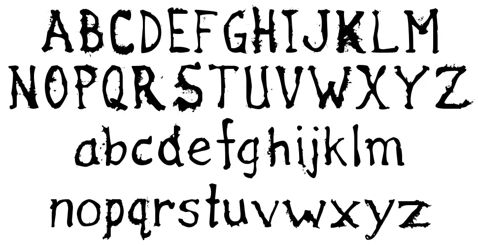 Haliwaxfont specimens