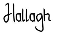 Hallagh шрифт