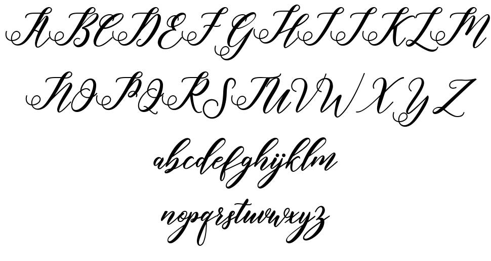 Halley font Örnekler