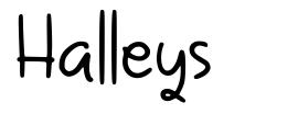 Halleys font
