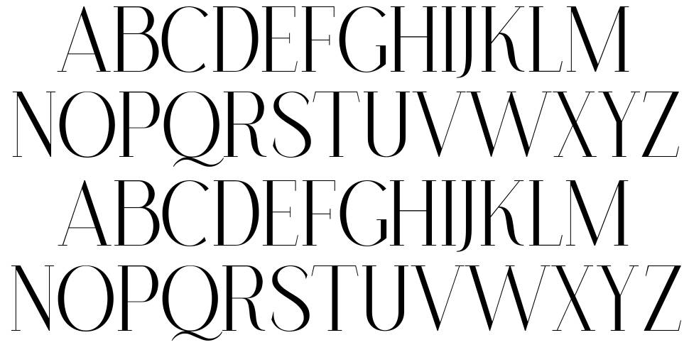 Hallie Thompson Serif 字形 标本