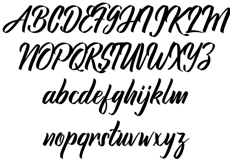 Hallmark font specimens