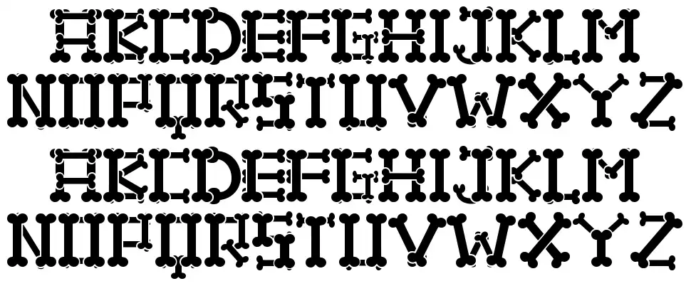 Hallo Skullfont specimens