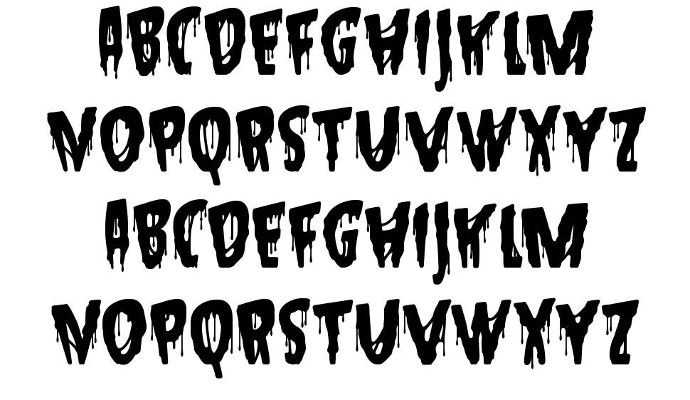 Hallowed Eve font specimens