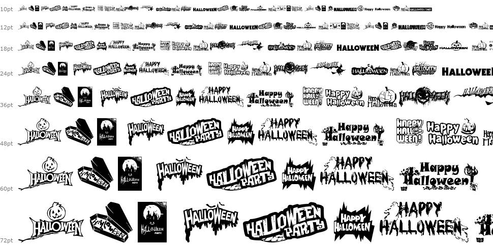 Halloween Logo font Şelale