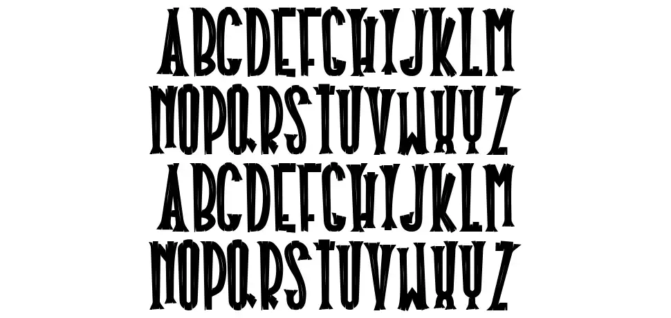 Halloween Plaque font specimens