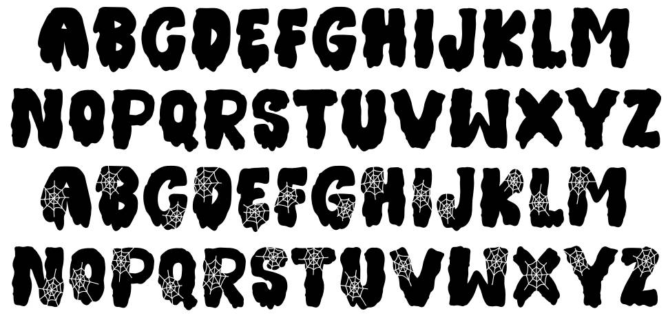 Halloween Witches 字形 标本
