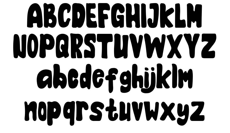 Halloweendy font Örnekler